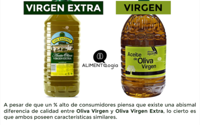 ¿Diferencias entre Aceite Oliva Virgen y Virgen Extra?