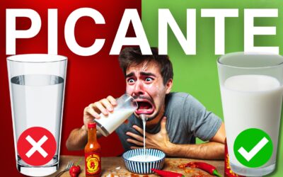 ¿Beber leche calma el dolor del picante en boca? ¿Y el agua?