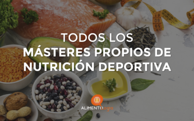 Todos los Másteres Propios de Nutrición Deportiva en España
